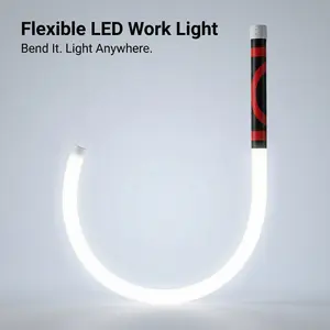 Bendable LED Flashlight Stick-27" Flexible Work Light, Ultra-Bright Magnetic Inspection Lamp, Rechargeable Hands-Free LED, Soft Light Glare-Reducing, Car Engine Repair, Mechanic Tool, Outdoor & Off-Road Lighting