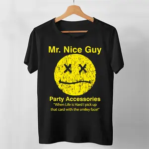 Funny Mr Nice Guy SMiLey Face T Shirt Retro Movie 90S Half Baked T Shirt Hot Trend For Shirt Trending S Women Mens Customize Gift ideas