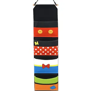 4 Pocket Canvas Fish Extender - 10 Inch Width, Portable, Easily Customize Hanging Storage Organizer, 2026&2027 FE for Gift Exchanges and Pixie Dust, Must-have Cruise Essentials