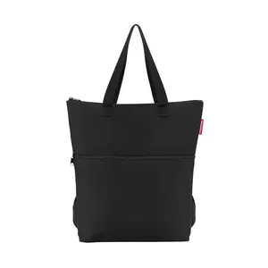 Reisenthel Cooler-Backpack Black - Durable Water-Repellent Polyester with Thermal Aluminum Foil Lining & Adjustable Straps for Hiking & Biking