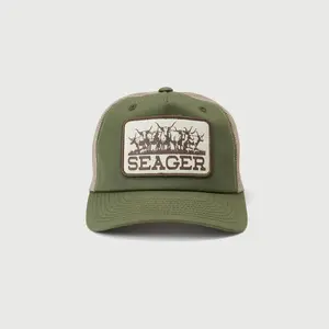 SEAGER The Heard Trucker Snapback - 'Army green'