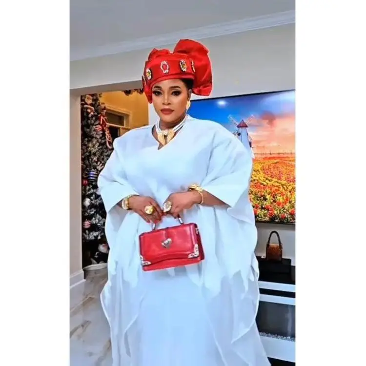 Classy African Bubu White Brocade Dress for Birthday  Celebrant Photoshoot Wedding Guest Attire Nigerian Engagement Ceremony Graduation Mother of The Bride Anniversary Gala Dinner Reception Turkey Party Gown
