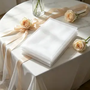 Organza Wedding Party Festival Decor, Outdoor Courtyard Beach Wedding Arch Drapery, Indoor Banquet Hall Wave Sheer, Multi-Scene Versatile Fabric