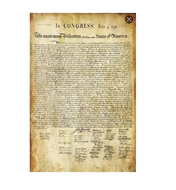 Vintage U S Declaration Of Independence Poster Us Constitution History Posters Classroom Education Decoration Ornaments Photo Artistic Wall Print