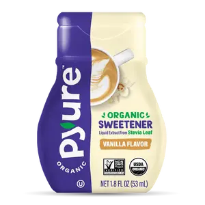 Organic Liquid Stevia Sweetener - Zero-Calorie Vanilla Flavored Highly Concentrated Stevia Extract