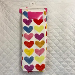 Plush Throw with Colorful Hearts Design for Cozy Comfort and Style