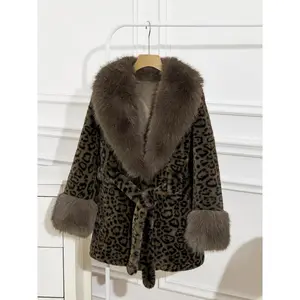 VVZ Women's Orange Solid Color Belted Shawl Collar Faux Fur Coat Long Sleeve Open Front Outerwear for Fall Winter Casual Daily Wear Outdoorfun #TikTokShopHolidayHaul Chic Womenswear