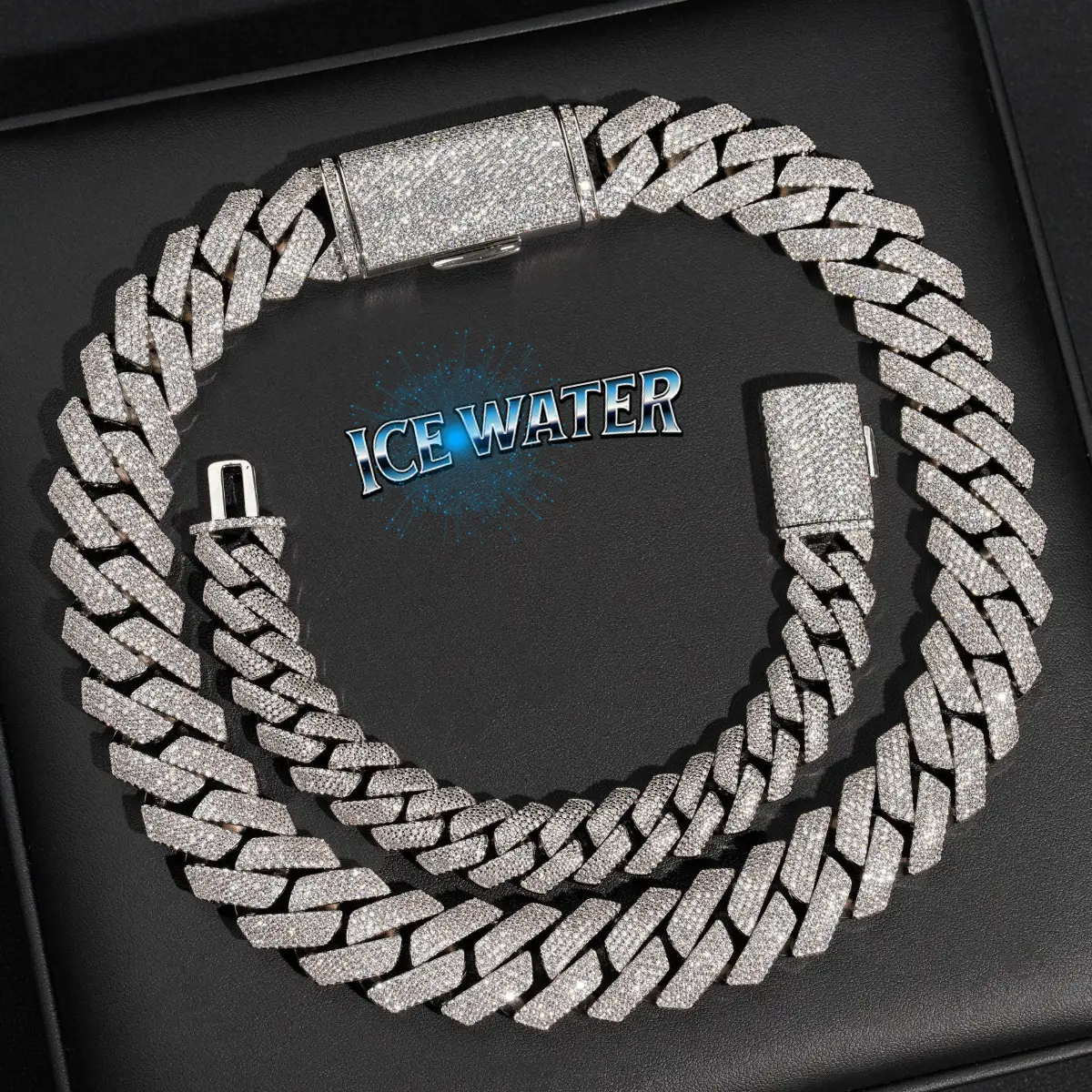 ICE WATER 20MM Cuban Link hiphop fashion zirconia and copper chain