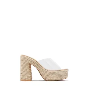 Zuleyma Platform Espadrille Heel - Clear