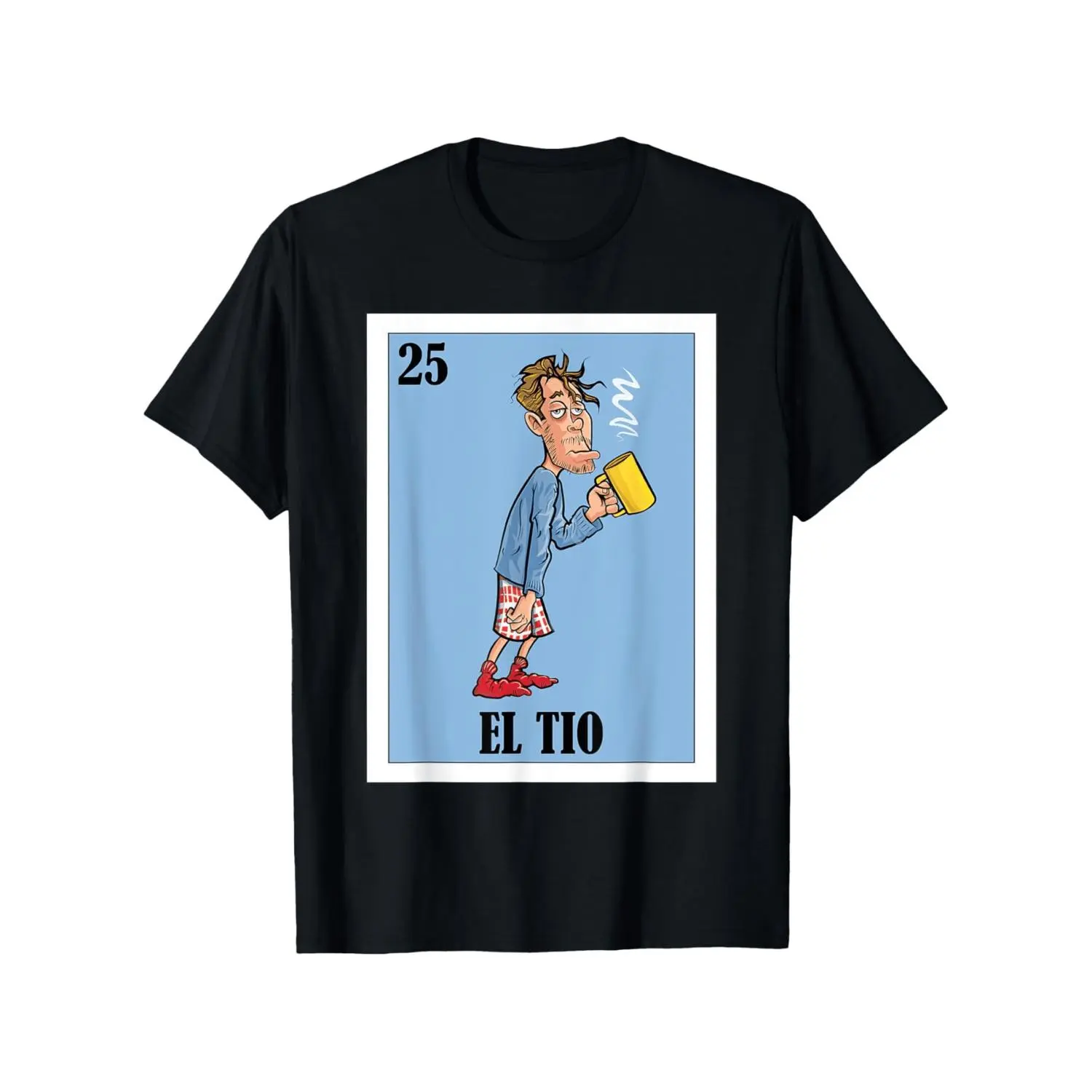 Men's & Women's 100% Cotton Funny Mexican Cultural El Tio T-Shirt, Casual Short-Sleeve Tee with Iconic Print