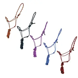 Premium Twisted Cowboy Knot Halter with Removable Lead