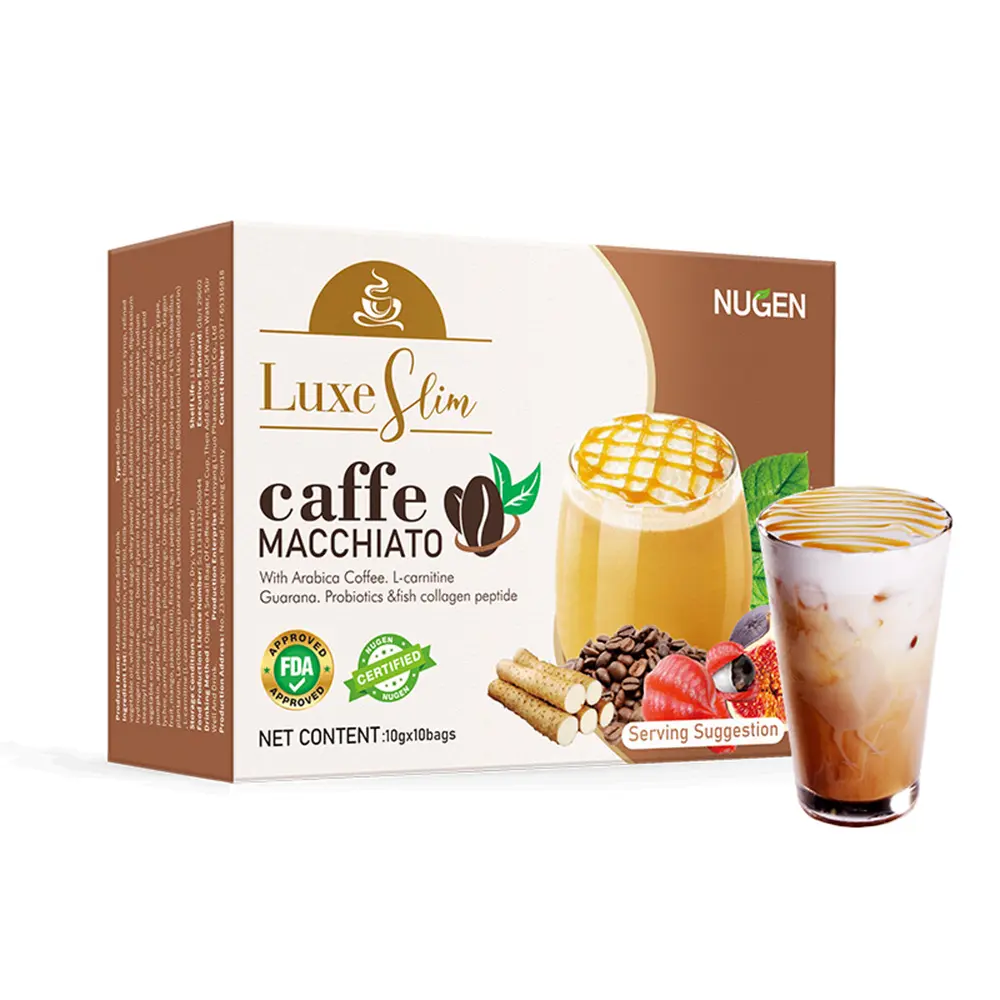 Macchiato Catte Solid Drink - Premium Blend with Probiotics, Collagen Peptides, and Natural Extracts(10g*10)