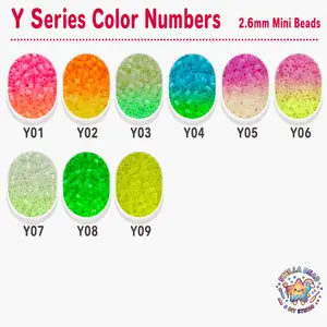 Stella Bead 2.6mm Y Series Luminous Color Refill - 10000ct Fuse Beads, Perfect for DIY Craft Projects