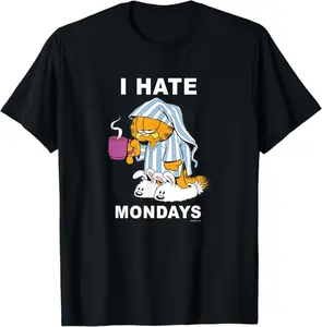 Garfield I Hate Mondays Coffee Garfield T-Shirt