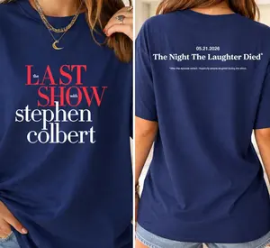 The Last Show With Stephen Colbert 2026 T-Shirt, Late Night Comedy Show Shirt, Stephen Colbert Fan Tee, TV Show Merchandise Gift For Fans