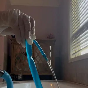 Rinseroo Shower Cleaning Shark Tank Thing - Slip-On 6' Rubber Hose for Easy Wall Rinsing & More - Fits Showerheads Up to 4" Diameter - No Installation Required -