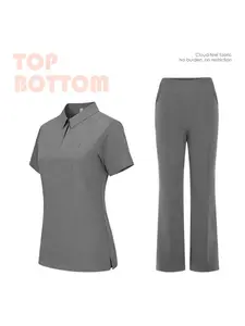 Stretch Quick Dry Short Sleeve Scrub Set, Multi-color Medical Workwear for Operating Room Staff
