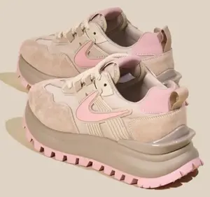 2026Trend pink shoes - Women's thick-soled fashion shoes, new spring dad shoes, lightweight, classic and versatile sneakers, comfortable antibacterial