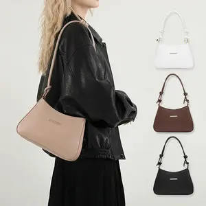 Elegant Small Square Shoulder Bag for Women Fashionable Underarm Crossbody Purse Versatile Handbag with Adjustable Strap for Shopping