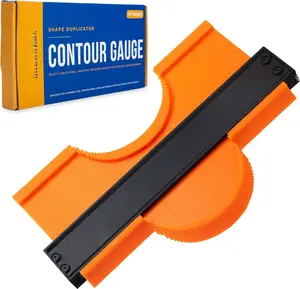 Contour Gauge Tool With Lock (10 Inches) - Contour Ruler Marking Tool - Super Gauge Shape and Outline Tool - Profile Gauge - Corner Measuring Tool for Odd Shapes - Woodworking Gifts for Men