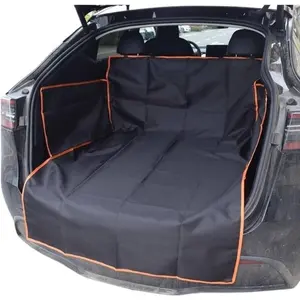 Compact SUV cargo liner suitable for pets and goods - trunk protector, adjustable side cover and bumper, suitable for most models, crossover vehicles and SUVs with dogs