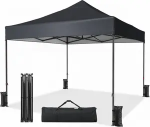 Aoxun Pop Up Canopy Tent 10x10/10x15/10x20, UPF50+ Waterproof Outdoor Gazebo with Roller Bag & Sand Bags
