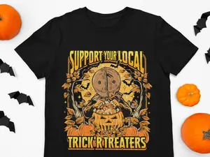Support Your Local Trick R Treaters Unisex Fit T-Shirt Casual