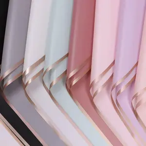 (20 Sheets) Edged Floral Gift Wrap Paper, Waterproof Semi-Transparent for Christmas Bouquets & Gifts, DIY Crafts & Special Occasions