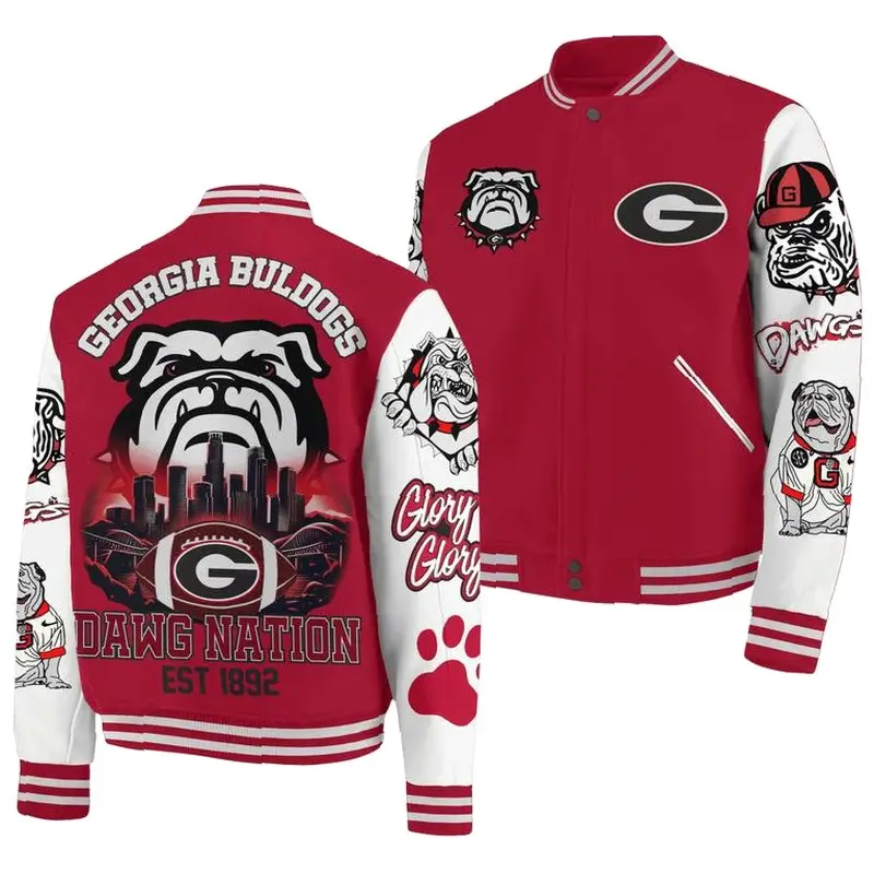 Premium Bulldogs Bomber Baseball Jacket, College University Baseball Jacket, Sport Bomber Jacket, Comfortable Unisex Bomber, Trendy Jacket, Gift For F