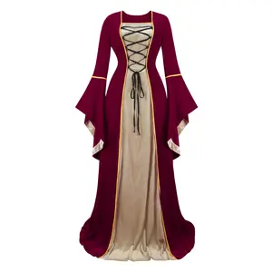 Women's halloween costume for women Medieval Irish Under Dress royal costume Cosplay Retro Gown Halloween Gothic Party Outfit 6503-T1