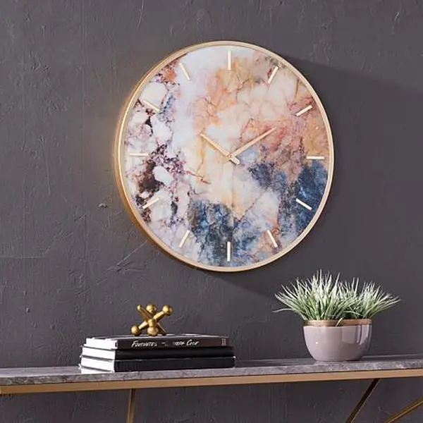 Southern Enterprises Marbella Multicolor Wall Clock Southern Enterprises Marbella Multicolor Wall Clock