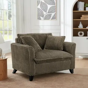 Lazy sofa chair, comfortable single-person sofa chair, with a backrest and soft seat cushion, having armrests on both sides, suitable for living room and bedroom