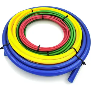 4 count HVAC Copper Pipe Bender Kit - 1/4", 3/8", 1/2", 5/8" Tube Bending Strips (13ft Each) for Air Conditioner & Refrigerator Repair - PE Plastic Protector Prevents Kinks & Cracks