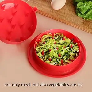 Chicken Meat Grinder Tool with Plastic Mini Clips, Rotating Design, Non-Slip Base Pad, Ideal for Grinding Pork, Beef, Chicken, Potatoes, Spinach, Pumpkin