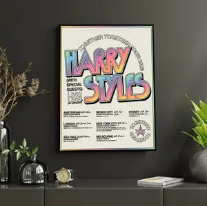 [Unframed Poster] Harry Styles Together Together Tour 2026 Poster, Harry Styles World Tour Print, Concert Wall Art, Music Poster, Gift for Harry Styles Fans