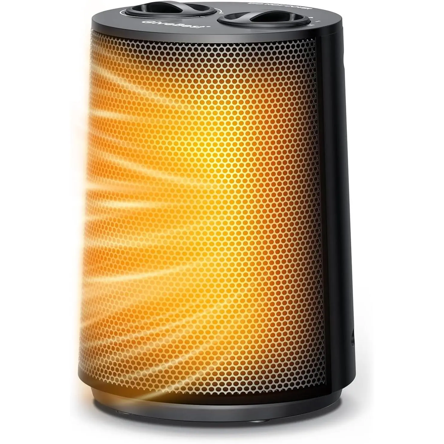 1500W Rechargeable Portable PTC Ceramic Electric Heater - Adjustable Heating, Fan Modes, Overheat Protection, Tip-Over Protection for Bedroom, Office