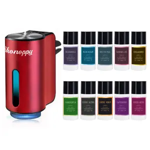 Smart Car Aroma Pro - Car Air Freshener with 10 Bottles Essential Oils, Portable Waterless Natural Perfume Car Aromatherapy Diffuser