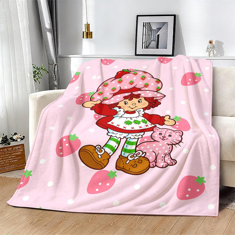 Countdown Sale! Trendy Cartoon Strawberry Shortcake Blanket Flannel Soft Warm Skin-Friendly for Sofa Office Bed Winter Kids Mothers Day Gift Suitable for all four seasons A gift suitable for fans, friends and children Countdown Sale! Trendy Cartoon Strawberry Shortcake Blanket Flannel Soft Warm Skin-Friendly for Sofa Office Bed Winter Kids Mothers Day Gift Suitable for all four seasons A gift suitable for fans, friends and children