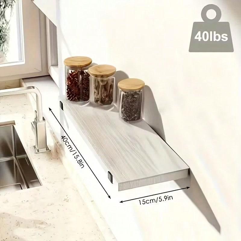 TAIMASI 5 Pieces Floating Shelves For Wall, 22in, Wall-Mounted, MDF Wood Room Decor, Rustic Wood Shelves For Bathroom, Living Room, Bedroom And Kitchen, Wall Shelves For Storage,Books,Room Decor