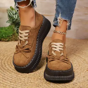 [Comfortable Mary Jane Shoes] Comfortable & Breathable Women's Slip-On Mary Jane Shoes with Thick Platform Sole for Height Boost | Bow Accent