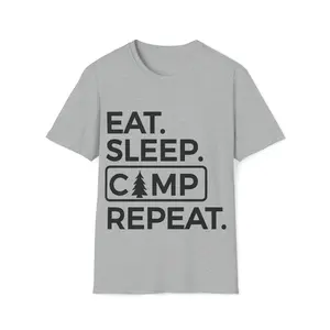 Eat Sleep Camp Repeat Softstyle T-Shirt