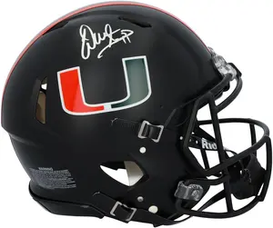 Warren Sapp Miami Hurricanes Autographed Riddell Miami Nights Satin Black Speed Authentic Helmet - Fanatics Authentic Certified