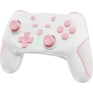 Z-CWA6  Wireless Pro Controller for Switch/Switch 2/Switch Lite/Switch OLED, wireless controller for switch with 2 back buttons, 3-level TURBO adjustable (Pink)