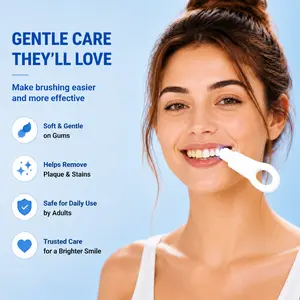 Japanese Rakuen Micro-Nano Adults and the Elderly,Children's Teeth Cleaning Tool, 4pcs - Gentle Oral Care, Instant Whitening, Plaque Removal