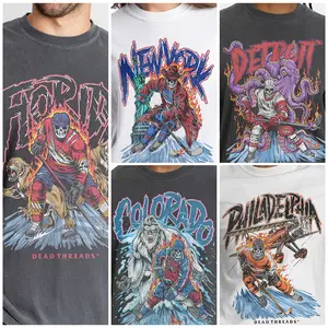 Skeleton Hockey T-shirts - DEAD THREADS ORIGINAL