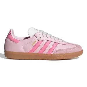 Adidas Samba OG Neapolitan Pack Clear Pink Women's Authentic Sneakers JS4091 Ice Cream Gum White Fashion Low Top Athletic Fashion Closed Toe WalkingShoe