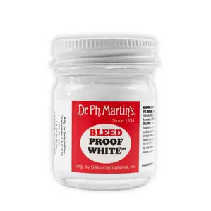 Dr. Martin's Bleedproof White Ink, Acrylic Based, Great For Dark Papers and Envelopes