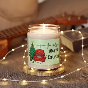 Have Yourself a Merry Catmas Candle | Christmas Candle | Cat Candle | Pet Candle | Holiday Candle