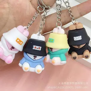 Cute Keychain - Adorable Frog Design with Colorful Outfits and Expressive Faces for Fun and Practical Use