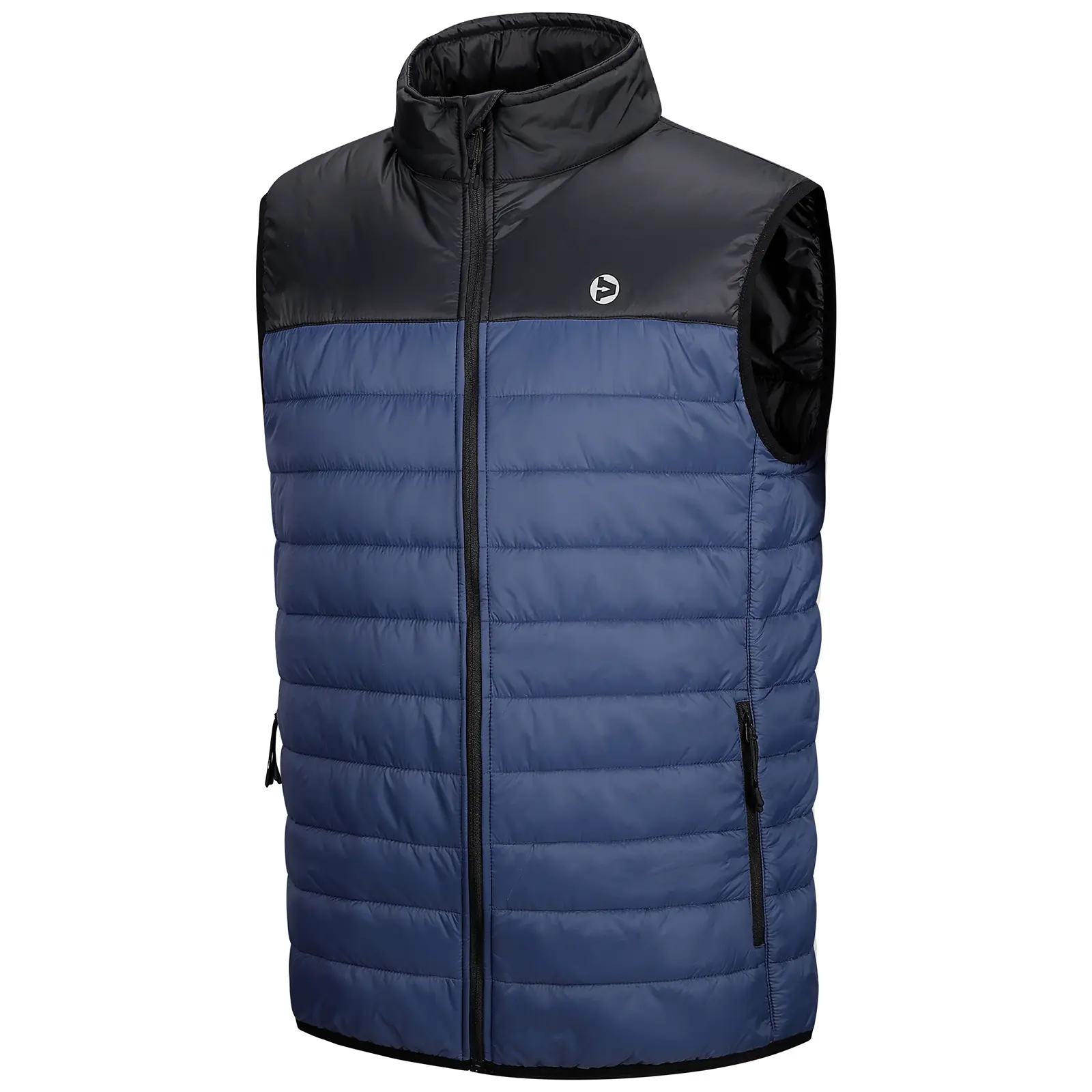 Outdoor Ventures Men's Lightweight Zipper Puffer Vest - Warmer Sleeveless Packable Outerwear for Hiking, Travel
